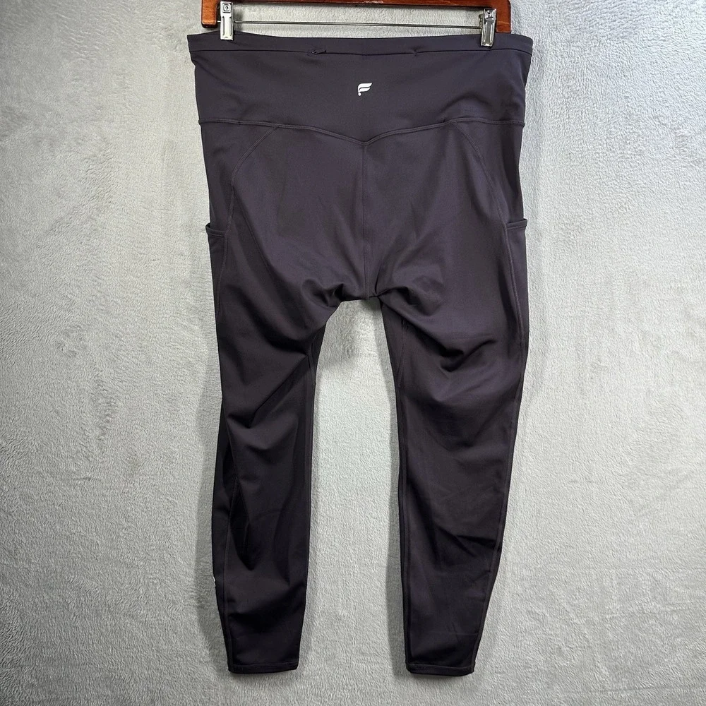 Fabletics Anywhere Motion365+ High-Waisted Leggings 2X Deep Purple Full Length - Picture 4 of 7